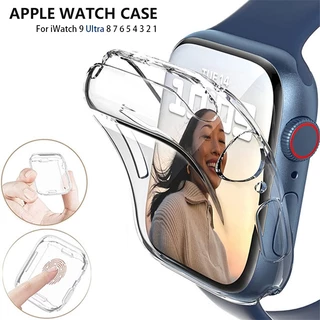 Capa iWatch Ultra 9 6 3 Anti impacto TPU Case Transparente Apple Watch 38 40 41 42 44 45 49mm