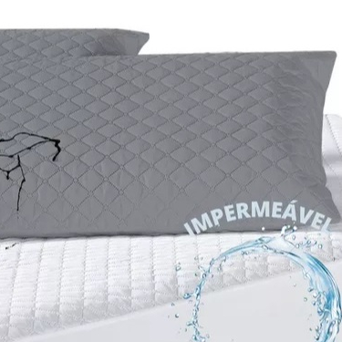 Protetor Capa Travesseiro Fronha Protetora Impermeável 0,70cm x 0,50cm