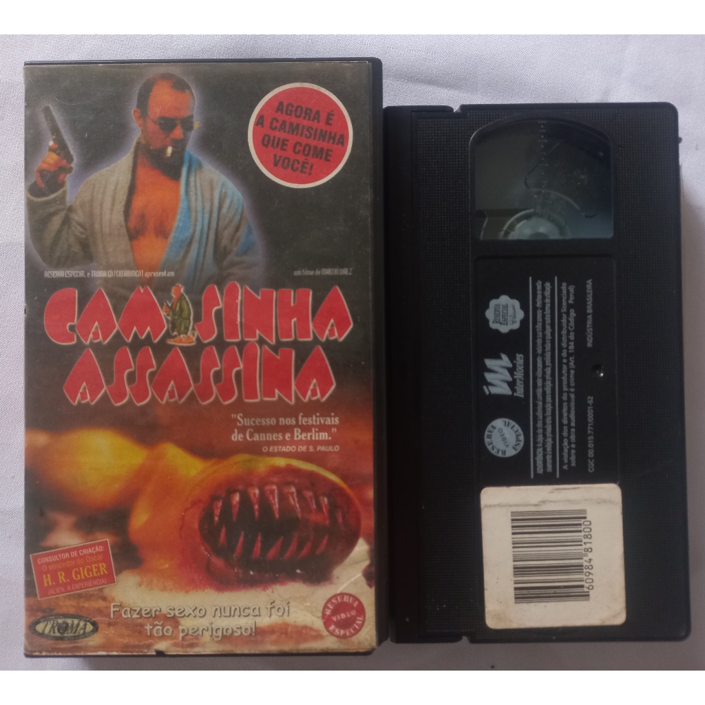 VHS Camisinha Assassina - Original, legendado | Shopee Brasil