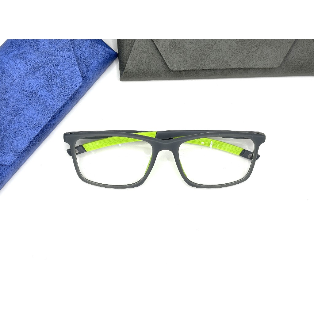 OCULOS ARMAÇÃO 7896 ADULTO MASCULINO RETANGULAR QUADRADO ESTILOSO PONTA HASTE COLORIDA