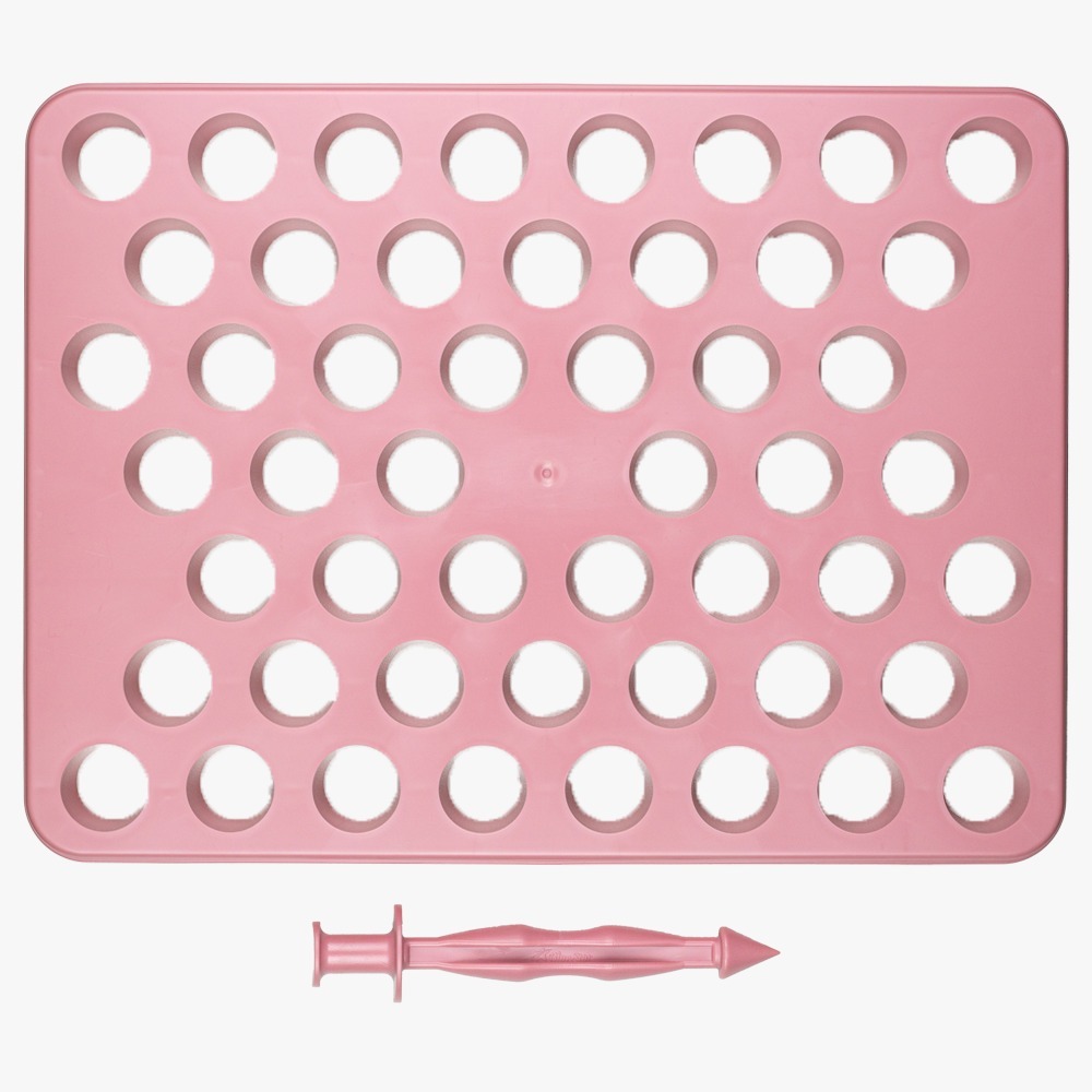 Placa porpocionadora para Brigadeiro e Doces BlueStar 18g Rosa com Empurrador