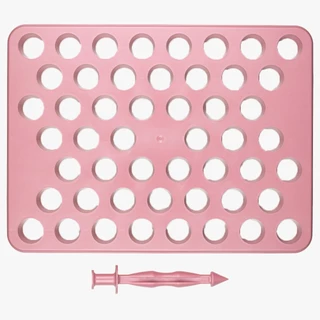 Placa porpocionadora para Brigadeiro e Doces BlueStar 18g Rosa com Empurrador