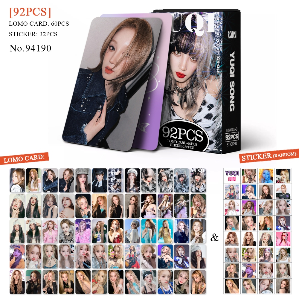 K-POP 60pcs/box com 32pcs adesivo de (G)I-DLE Photocard Pronto