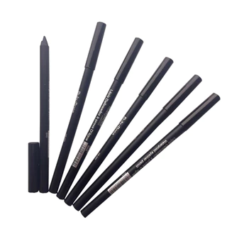Kit C/2 unidades Lápis de Olho Delineador A Prova D'Água Preto Lapis Carbon Black Alta Pigmentação Ruby Rose HB-050