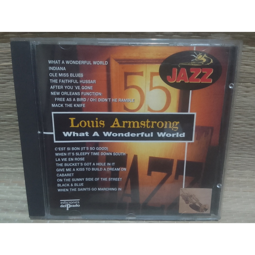 CD Louis Armstrong - What A Wonderful World - Coleção Jazz | Shopee Brasil