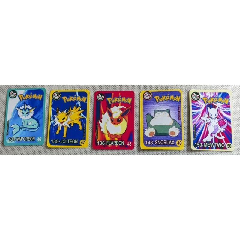 Coleção Completa Tazo Pokémon Supercard Retangular - Elma Chips