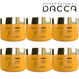 06 Máscaras Creme de Hidratação Profunda Dacca 250g Profissional