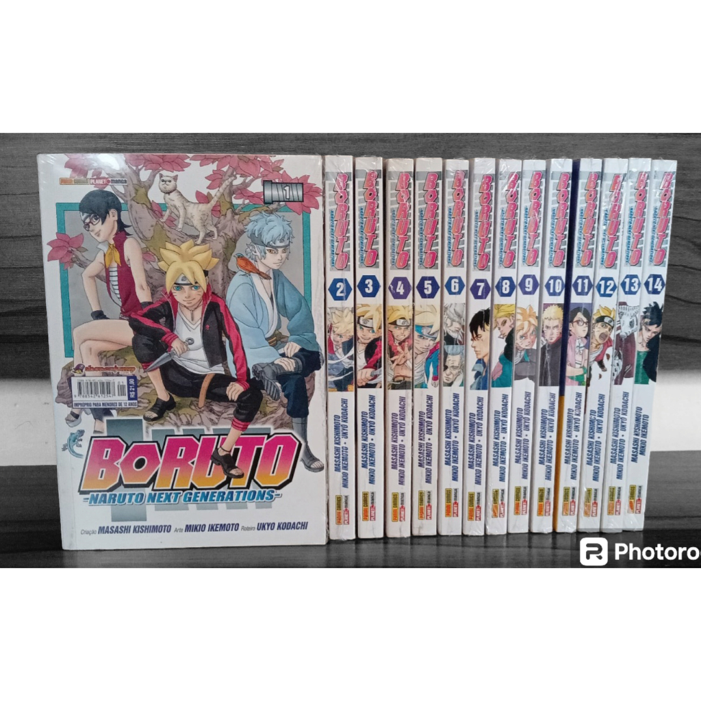 Mangás Boruto Lacrados - Vol.1 ao 14 (Todos Lacrados)