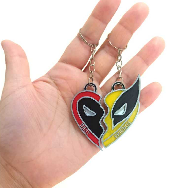 Chaveiros Deadpool & Wolverine, best friends amizade filme