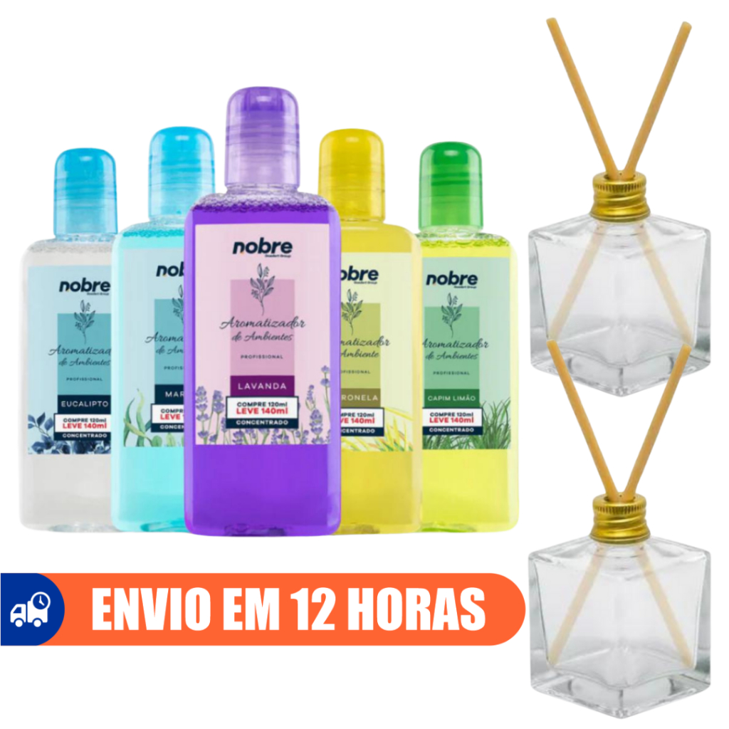 Refil Para Aromatizador de Ambiente 140ml Rende 2 Litros Nobre