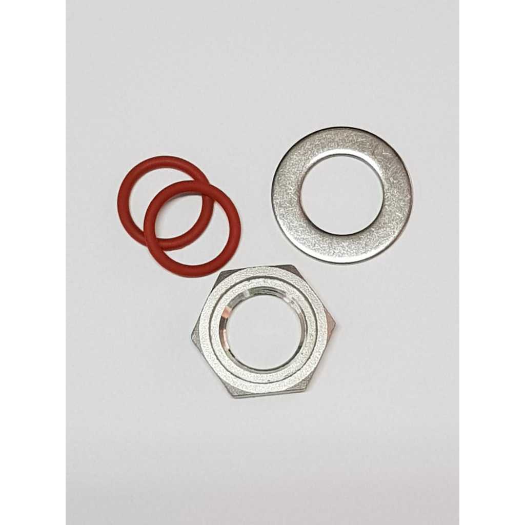 Kit Vedação 1/2" - 01 Porca 1/2" + 01 Arruela 1/2" + 02 O'rigs 1/2"