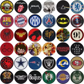 Porta Copos Times De Futebol Brasileiro Europeu Basquete Bandas De Rock Harry Potter Marvel Herois