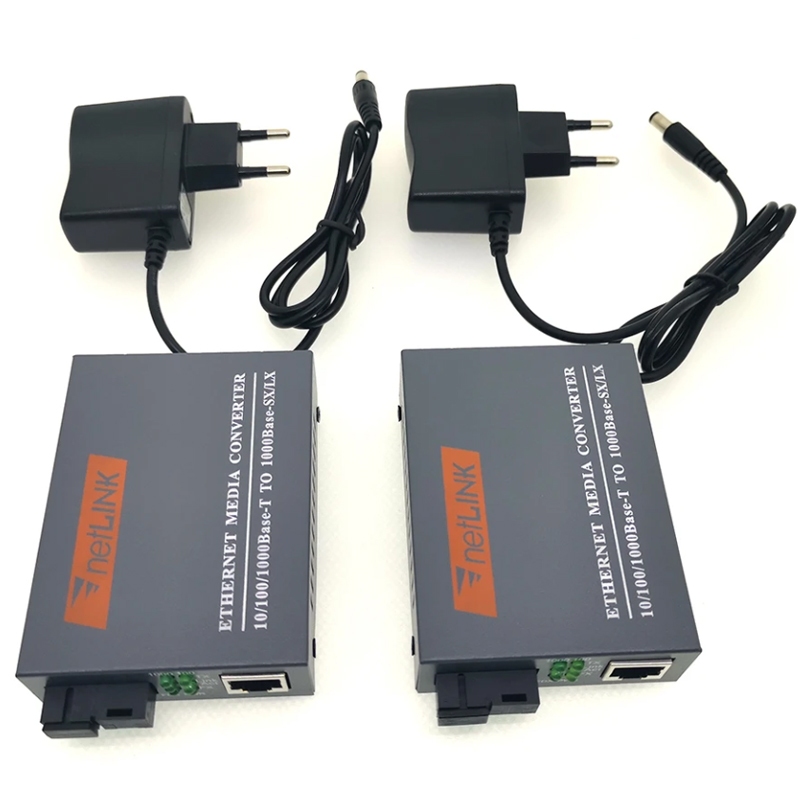 Conversor De Fibra Optica A+b Gigabit 1000Mbps Rj45 1FO Mono Modo Htb ...