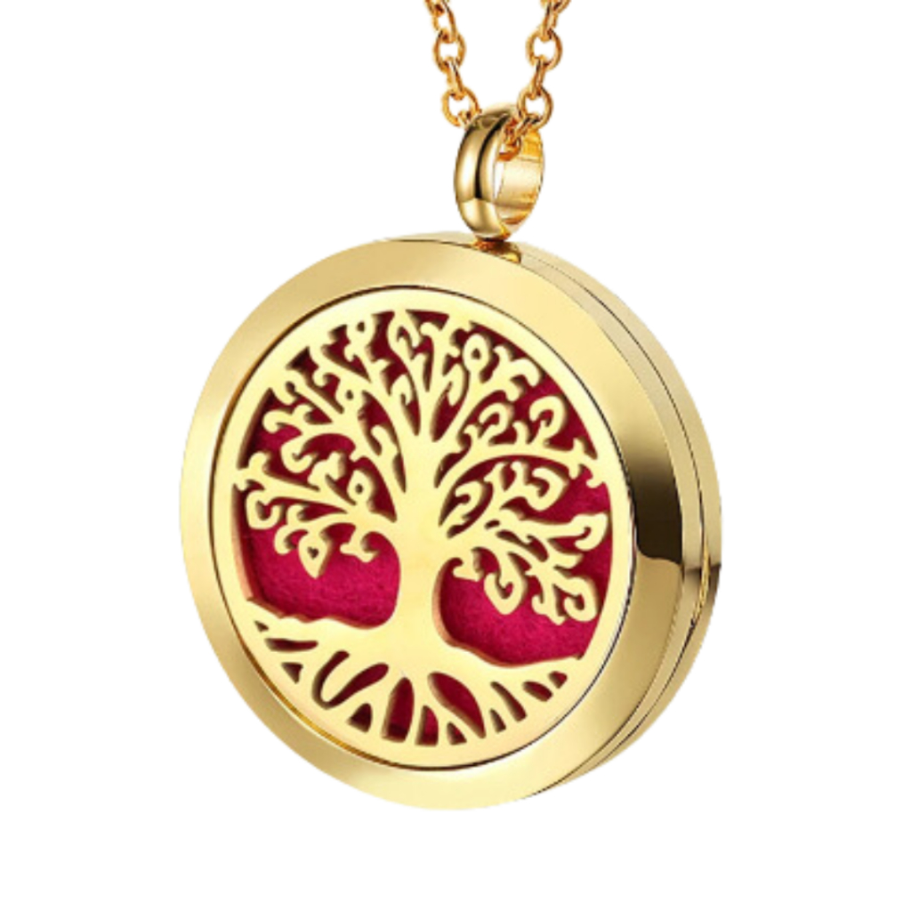 Collana Diffusore Per Aromaterapia In Acciaio Inox - 2 Stili Con 20 Ricariche In Feltro, Regalo Per Uomo E Donna - 3