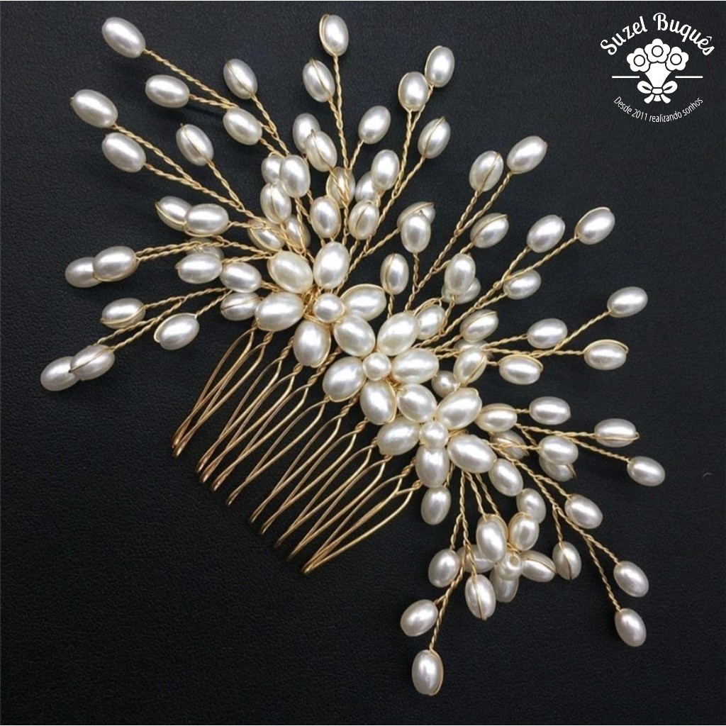 Arranjo para Cabelo Noiva Grinalda Casamentos Fotos