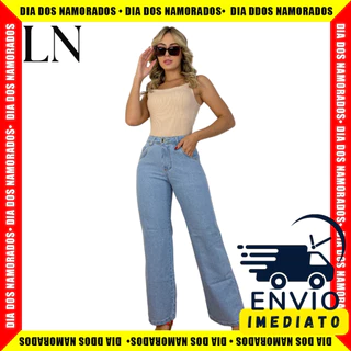 Calça Wide Leg Feminina Jeans