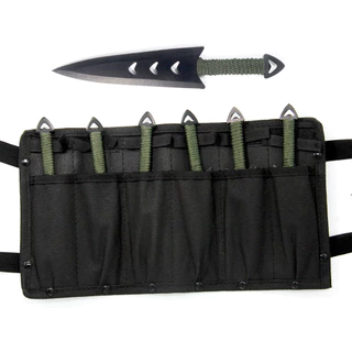 Kit Lançador de Facas Arremesso C/6 unidades+suporte de perna Faca para acampamento Ferramentas para atividades ao ar livre Pesca de aventura