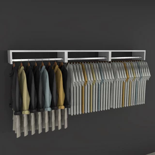 Kit 3 Un. Cabideiro de Parede - Arara Para Roupas-100%MDF