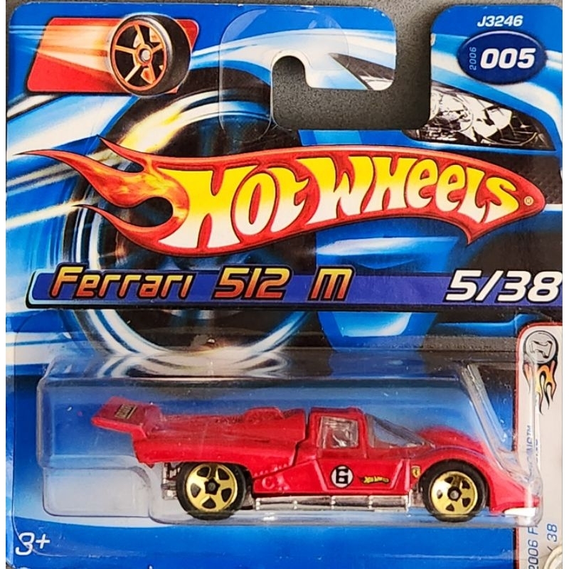 HOT WHEELS FERRARI 512M VERMELHA VARIAÇÃO ESCALA 1.64 TAMANHO 7CM