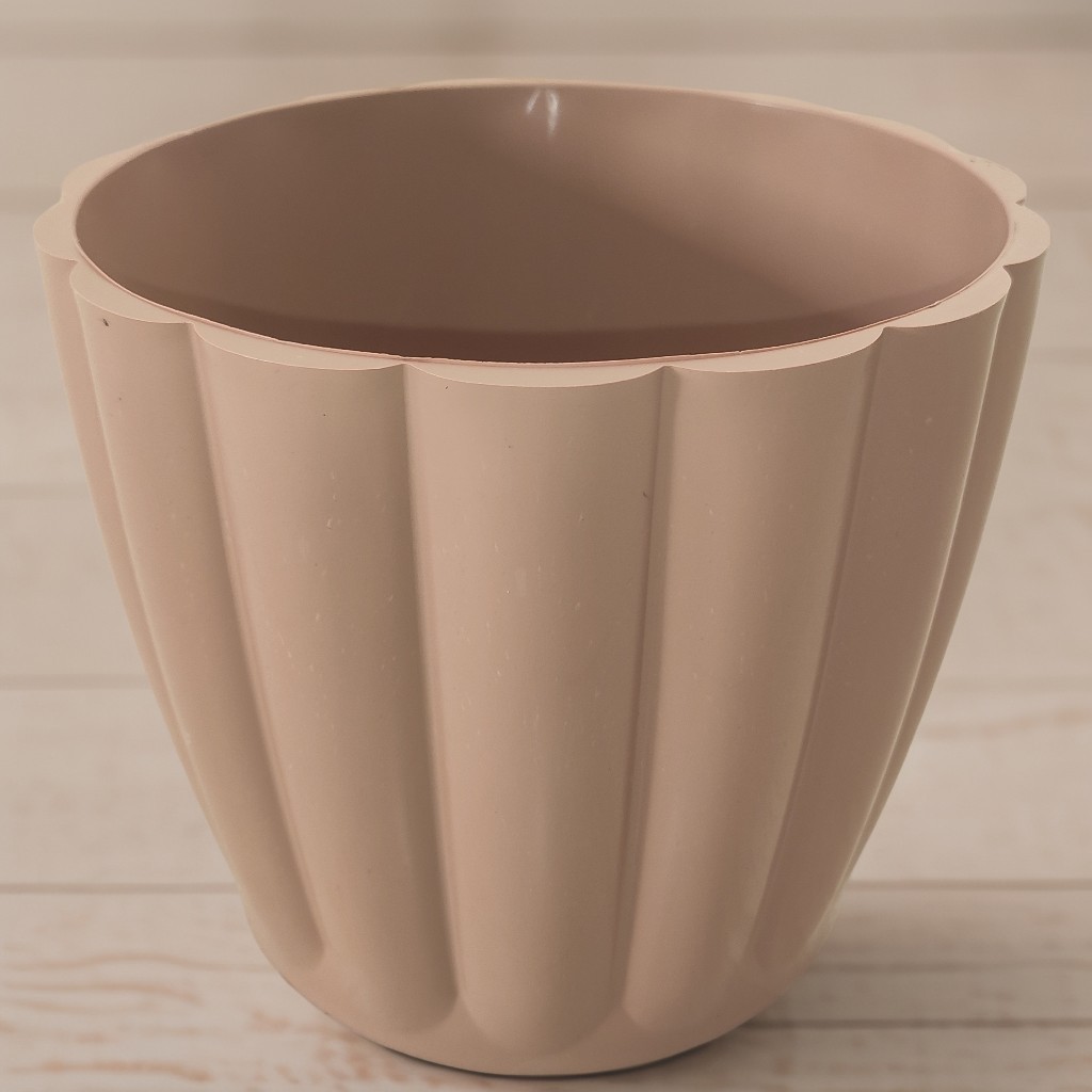 Kit Vasos Plantas Plástico Injetado Estilo Cachepô Moranga Decorativo Resistente 18x16 Leven Artes