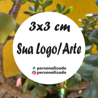 250 Adesivos Personalizados 3x3 cm - Recorte Eletrônico A prova d'água