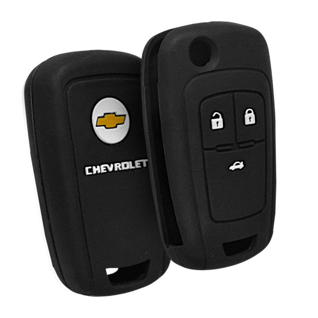 Capa de Silicone Chave canivete Chevrolet GM Onix Prisma Cruze Spin ...