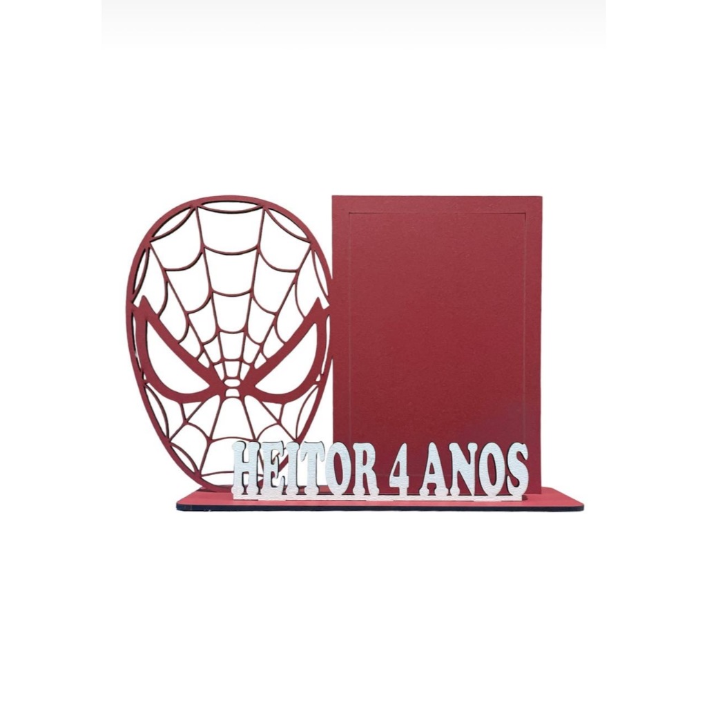 10 Porta Retrato Homem Aranha Vermelho