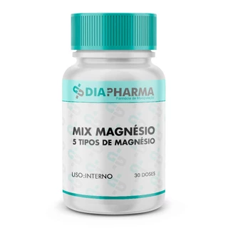 Mix de Magnésio 30 Doses - ( Treonato, Dimalato, Quelato, Citrato, Cloreto)