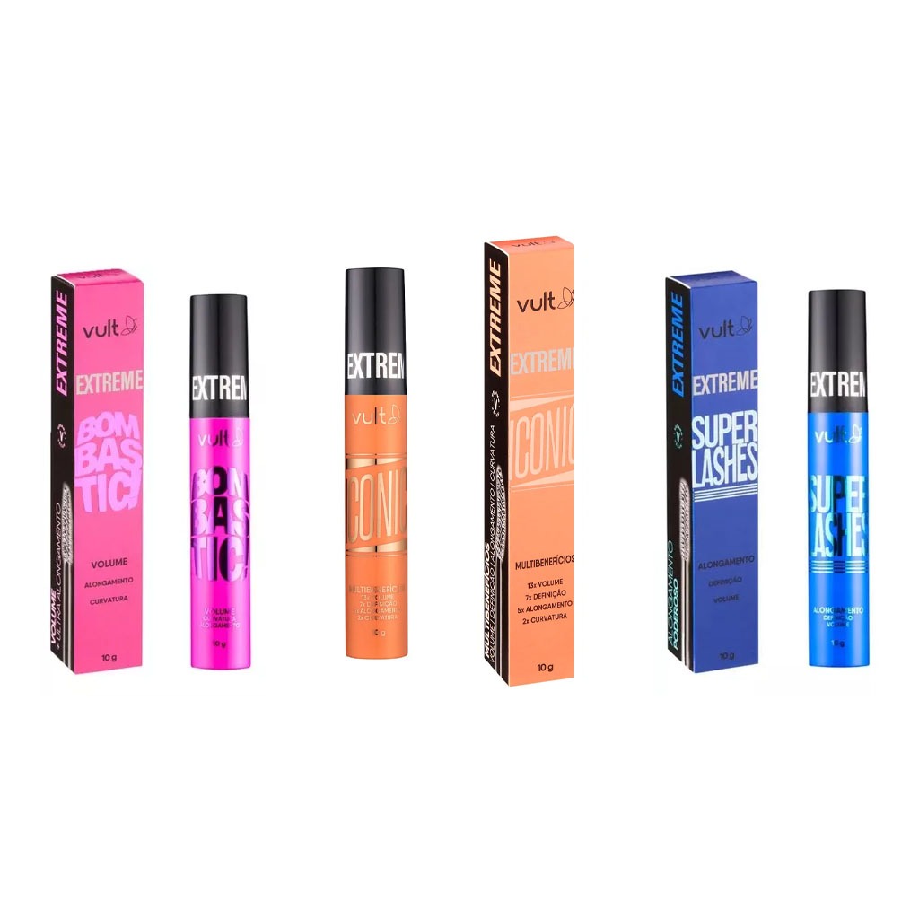 Máscara de Cílios/ Rímel Vult Rímel Preto Volume e Alongador