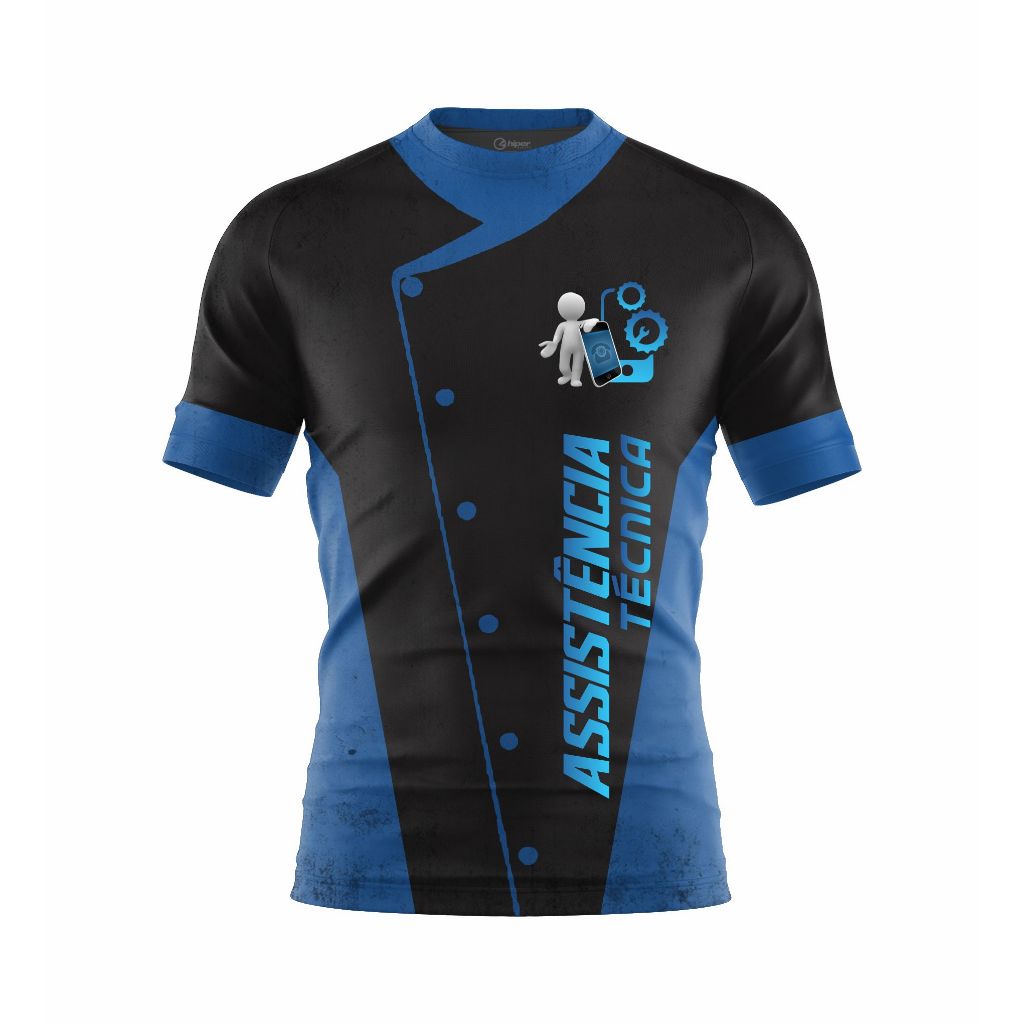 Uniforme Camiseta Assistência Técnica Pronta Entrega Top