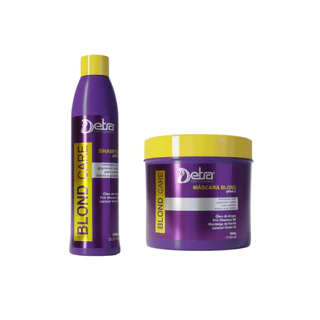 Matizador shampoo para tratamento cabelos loiros com mascara blond Profissional