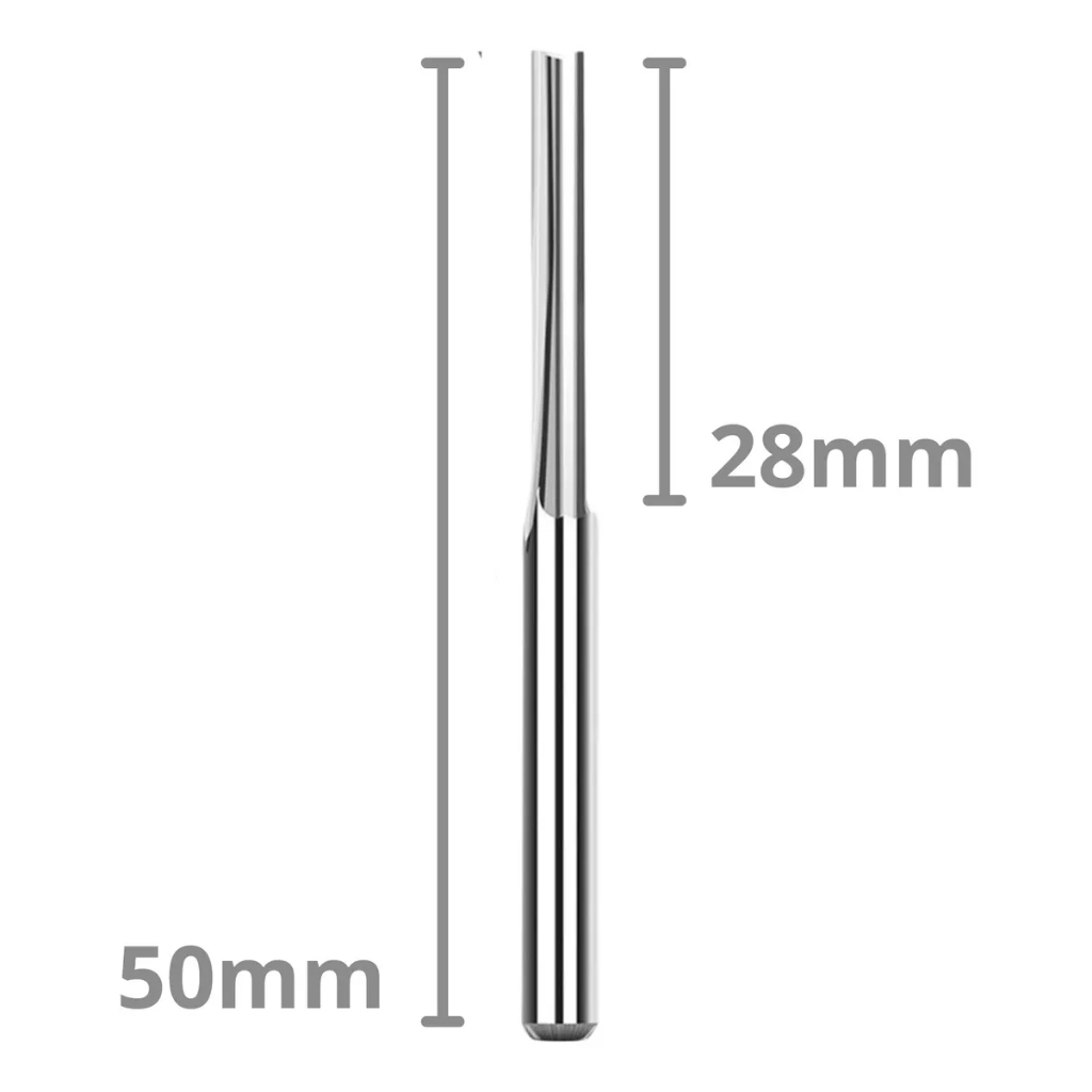 Fresa Topo 2 Cortes Reto 3mm X 28mm Tupia Cnc Router | Shopee Brasil