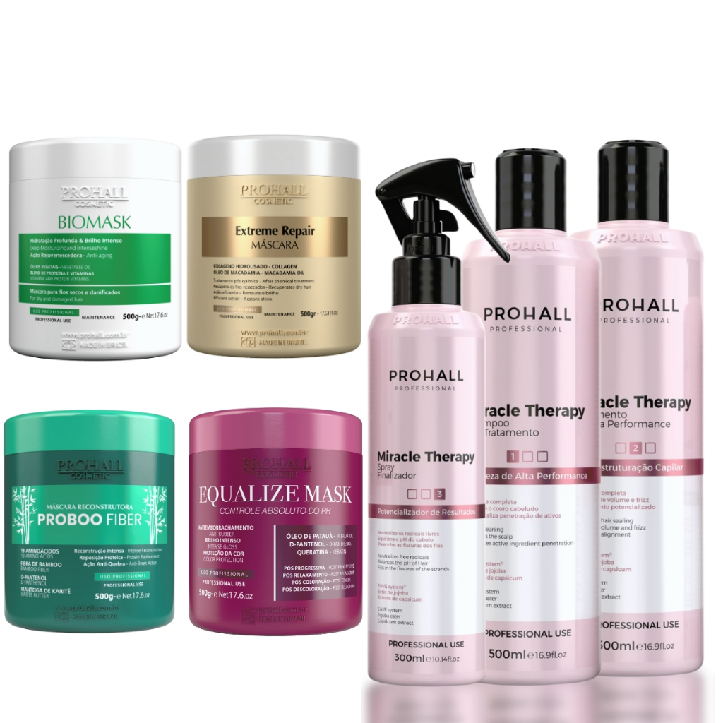 Kit Prohall Miracle Therapy Proboo Biomask Extreme Repair Ph Equalizer ...