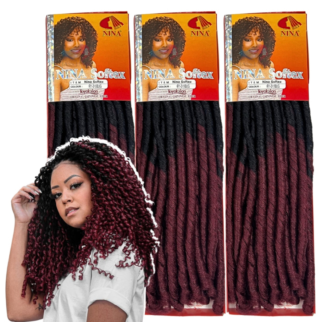 3 Pacotes Cabelo Nina Softex Original Crochet Cacheado | Shopee Brasil