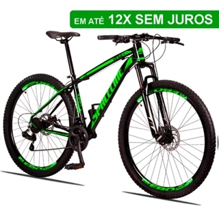 Bicicleta 29 Spaceline Vega 21V Câmbio Shimano Freio a Disco e Suspensão