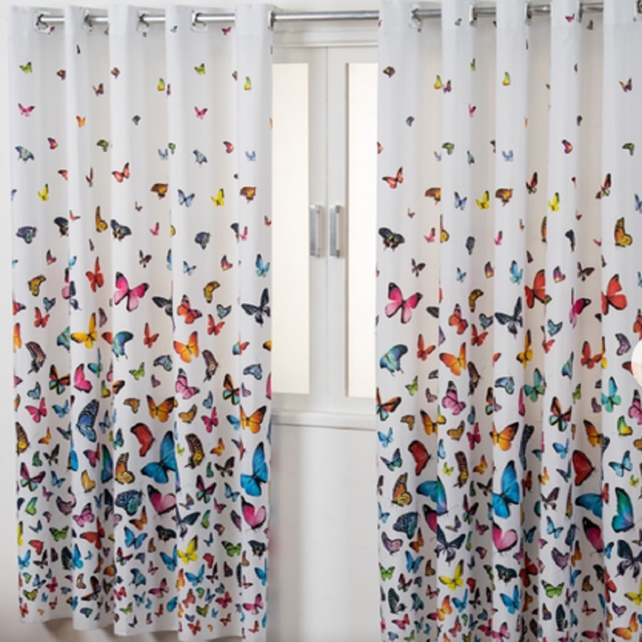 CORTINA PARA QUARTO OU COZINHA BORBOLETA 2,00X1,30 TODA ESTAMPADA