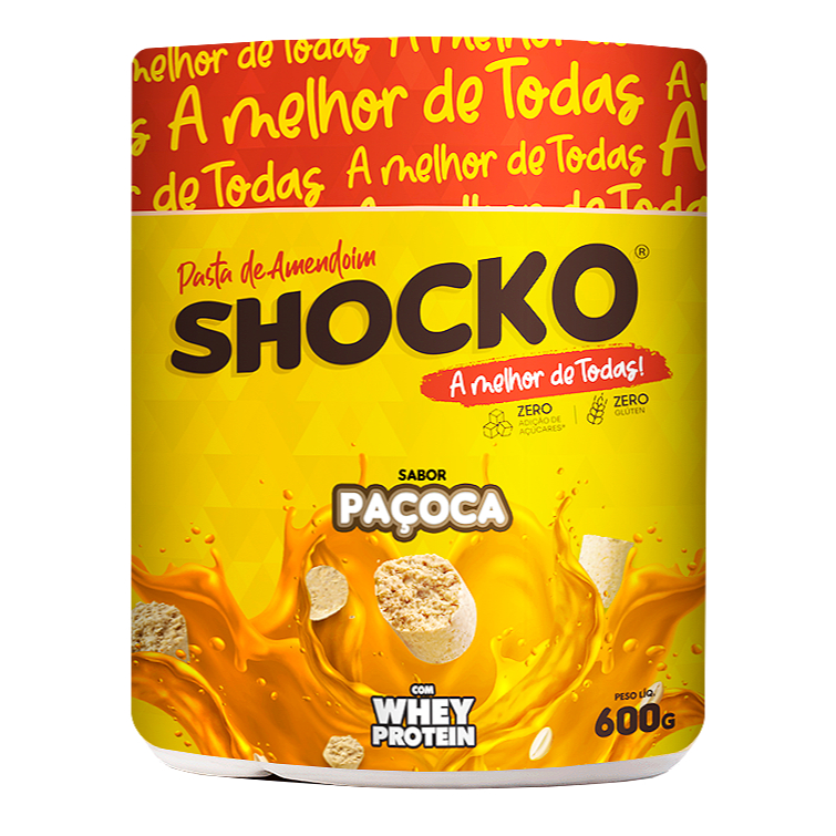 Shocko Pasta de Amendoim 0% Glúten -600g | Shopee Brasil