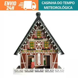Casinha Do Tempo Meteorologica Sol E Chuva Decoração Artesanal Em MDF