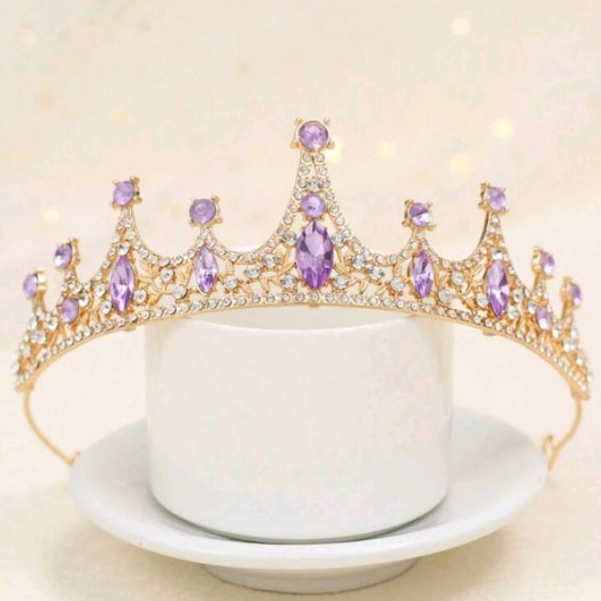 Coroa Princesa Rapuzel - Coroa com Strass de Debutante Noiva