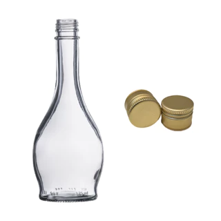 12 Garrafas de vidro Florença 375 ml com tampa