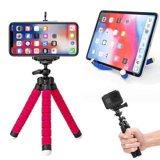 Suporte para Celular Mini Tripé Flexível Suporte Celular de mesa colorido