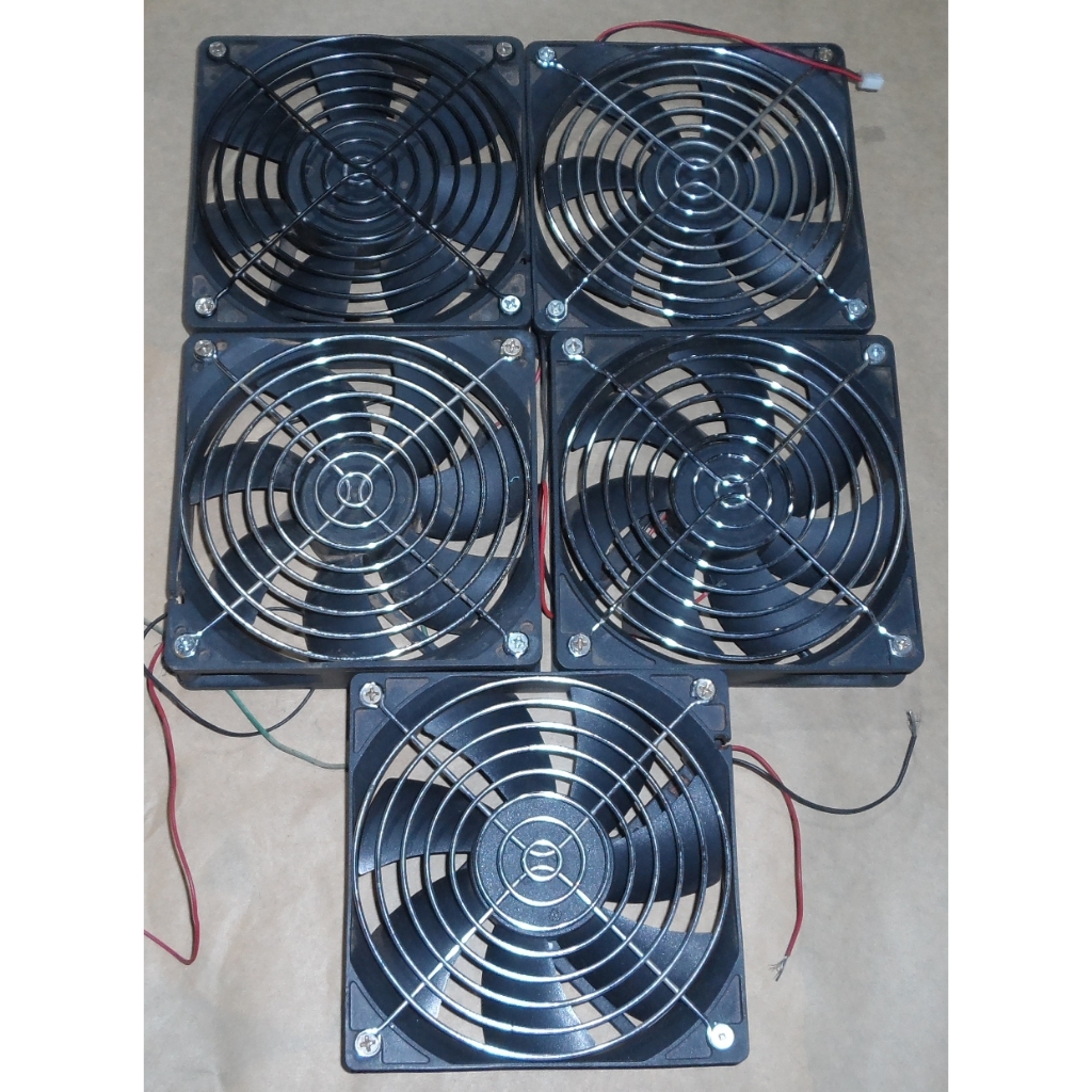 Kit com 5 Cooler / Fan / Ventilador - 120 x 120 x 24 mm