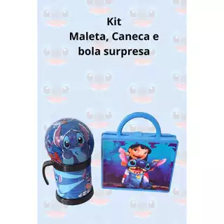 Kit maleta + caneca + bola surpresa em Oferta na Shopee