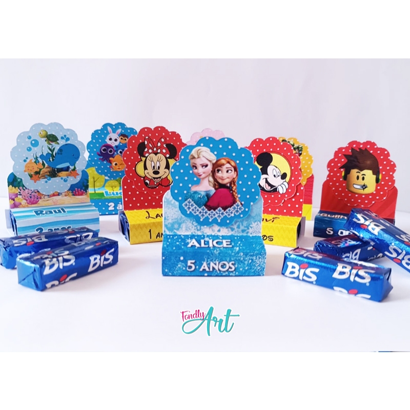 Porta bis duplo - kits de 12 a 60 unid. (JÁ CORTADO E COM APLIQUE ...