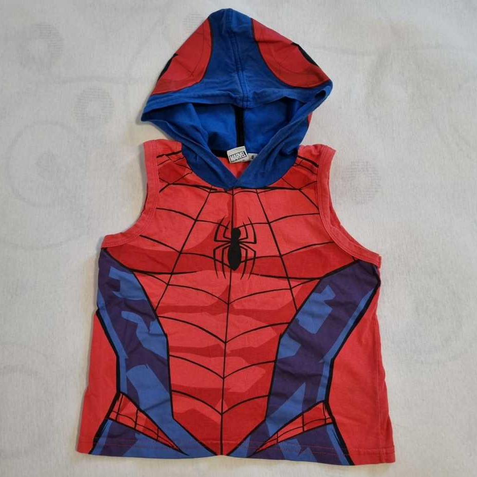 Camiseta Homem Aranha Infantil Marvel c/ Capuz - 8 Anos