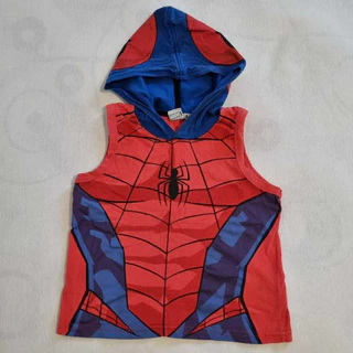 Camiseta Homem Aranha Infantil Marvel c/ Capuz - 8 Anos
