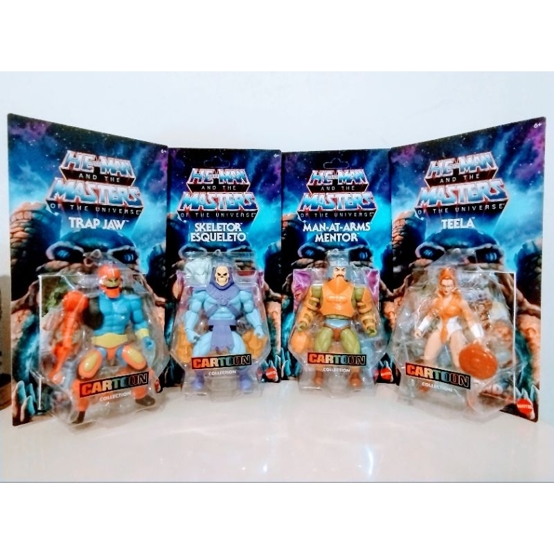 Coleção Cartoon Collection - Set 4 bonecos - Masters Of Universe Origins He-Man