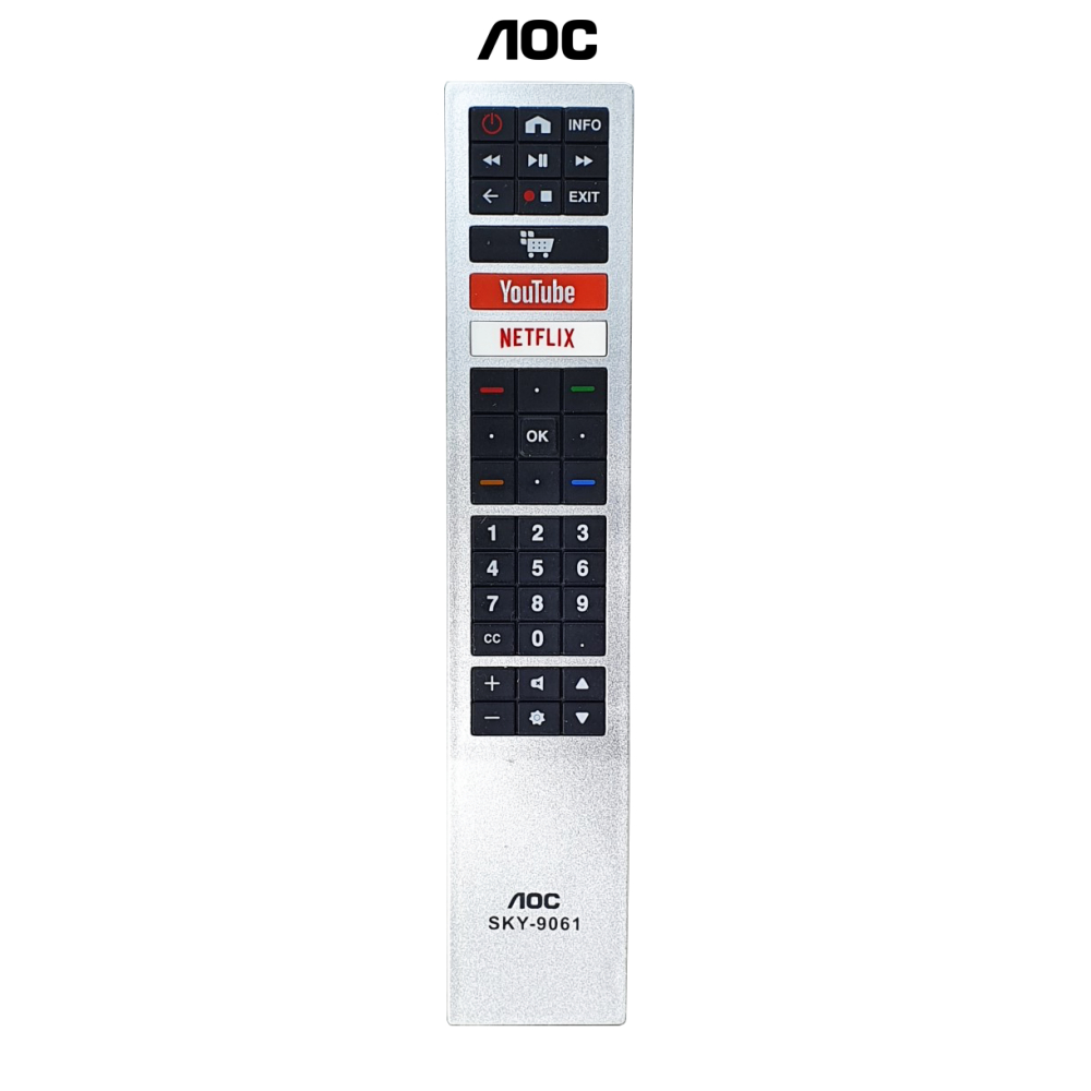 Controle Remoto Smart TV AOC 4k com Netflix e Youtube - 43S5295/78G ...