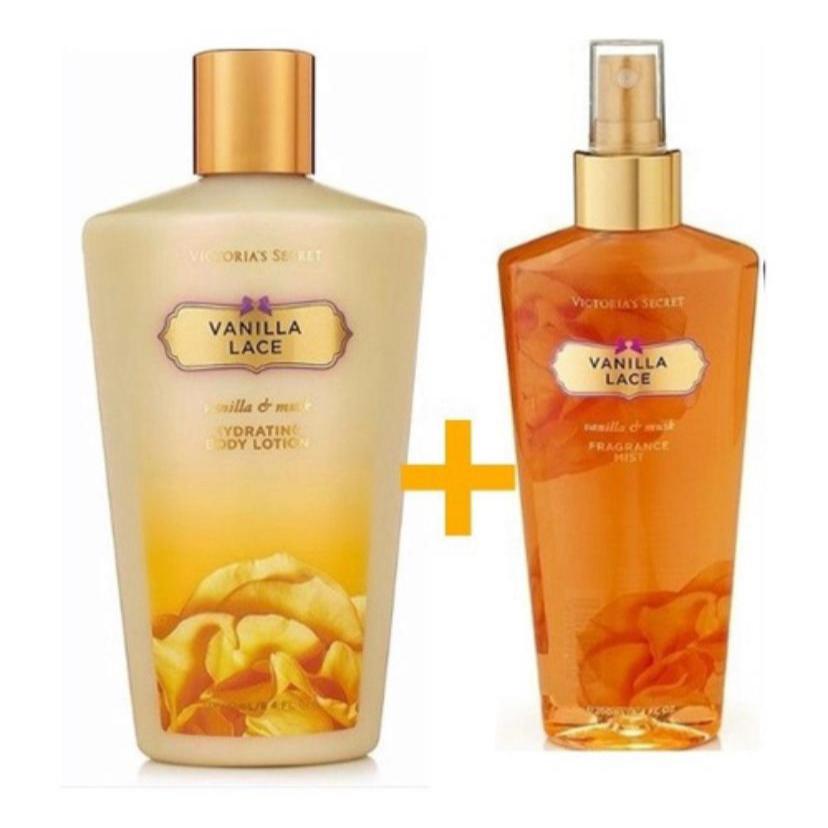 Kit Hidratante + Body Splash Victoria 250ml - Baunilha