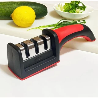 Amolador Afiador De Facas Em Aço Inox C/3 Afiadores Amolador De Faca em Oferta na Shopee